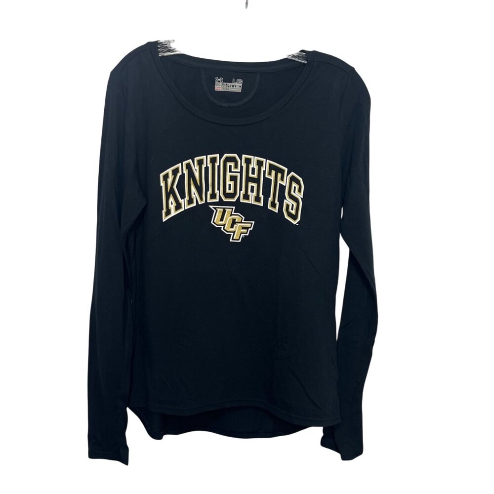 Under Armour University of Central Florida Long Sleeve Tshirt Womens Large Black